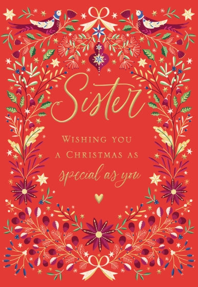 Abacus Sister Christmas Card**
