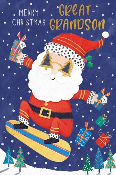 Abacus Great Grandson Christmas Card**