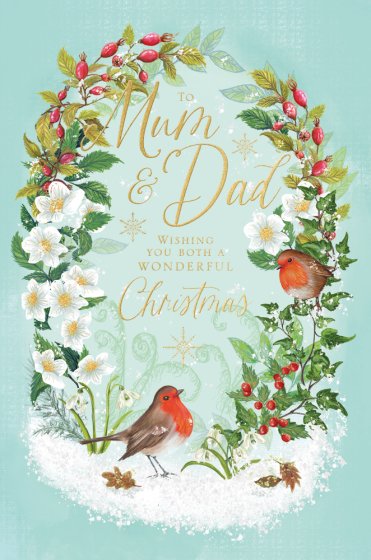 Abacus Mum & Dad Christmas Card**