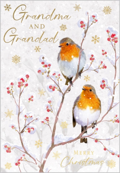 Abacus Grandma & Grandad Christmas Card**