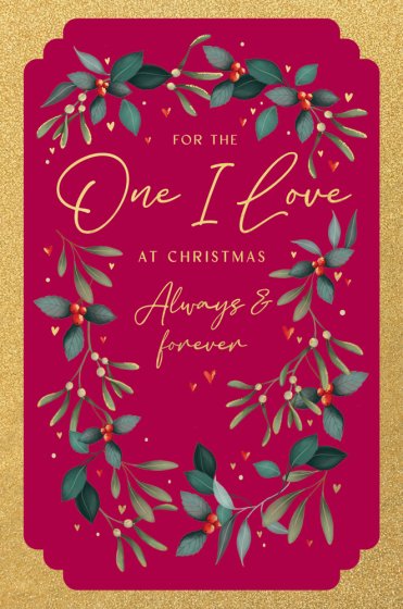 Abacus One I Love Christmas Card**