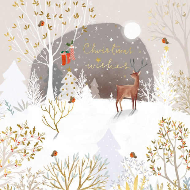 Abacus Animals in Festive Woodland Box of 27 Christmas Cards**