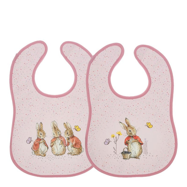 Enesco Peter Rabbit Flopsy Children's Bib Set of 2