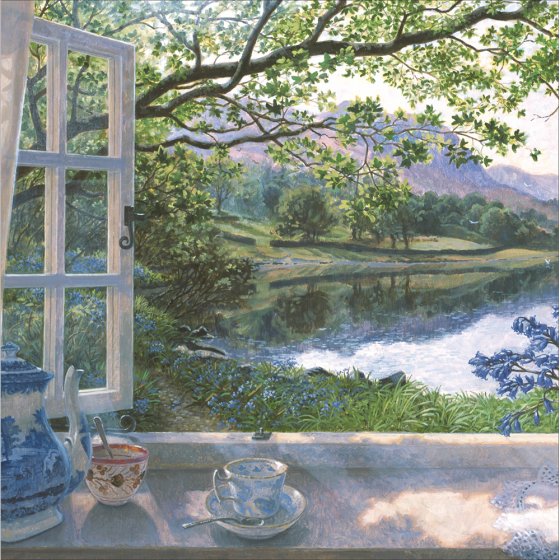 Woodmansterne The First Bluebells Blank Card