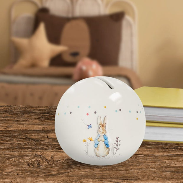 Enesco Beatrix Potter Peter Rabbit Sphere Money Bank