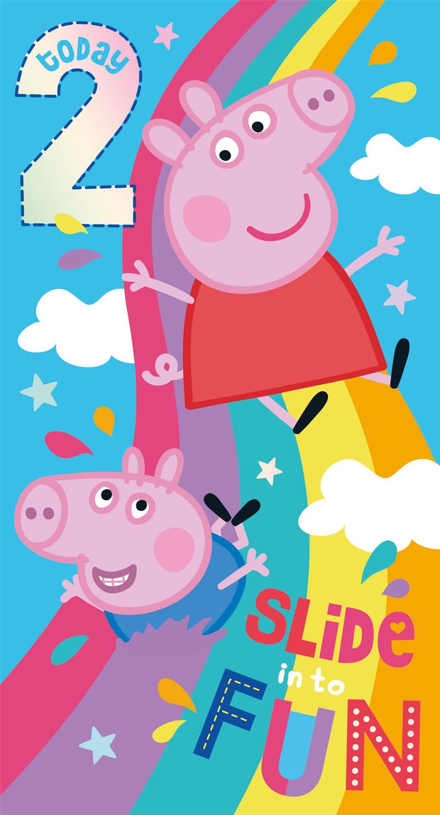 Peppa Pig 2nd Birthday Card*