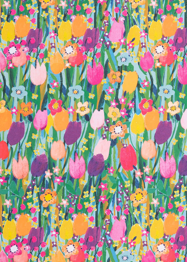 Glick Tulip Meadow Flat Wrap