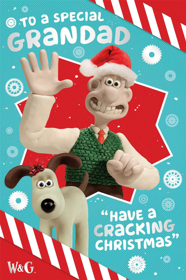 Wallace & Gromit Grandad Christmas Card**