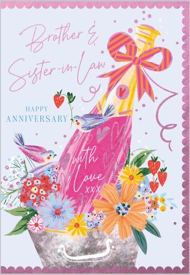 Abacus Brother & Sister In Law Anniversary Card*