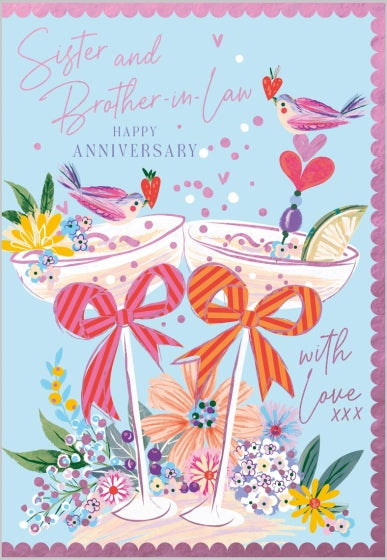 Abacus Sister and Brother in Law Anniversary Card*