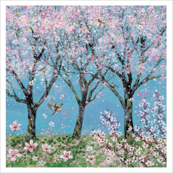 Woodmansterne Lucy Grossmith Spring Blossom Blank Card