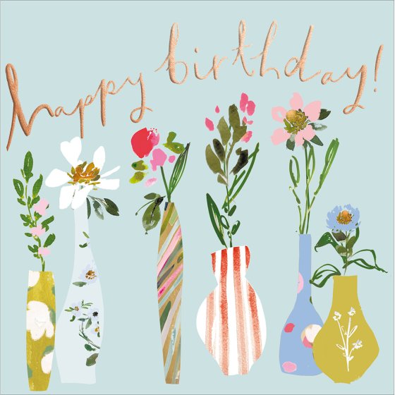 Woodmansterne Stephanie Dyment Effusion of Blooms Birthday Card*