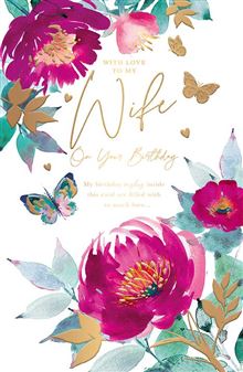 Words N Wishes Wife Birthday Card