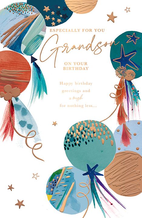 Words n Wishes Grandson Birthday Card*