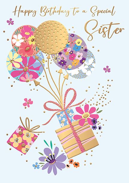 Words N Wishes Sister Birthday Card