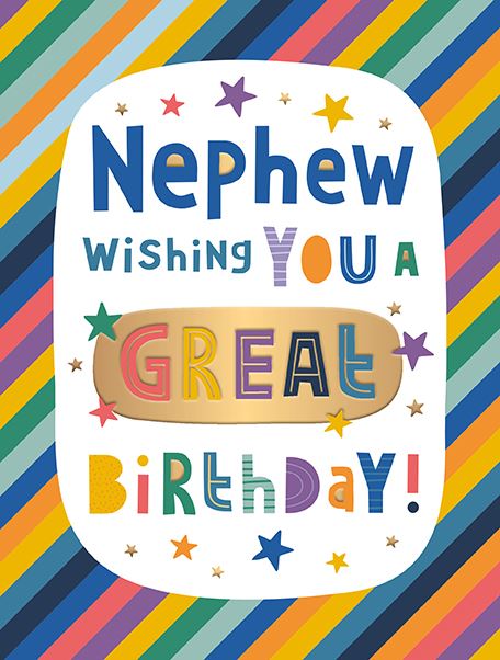 Words n Wishes Nephew Birthday Card*