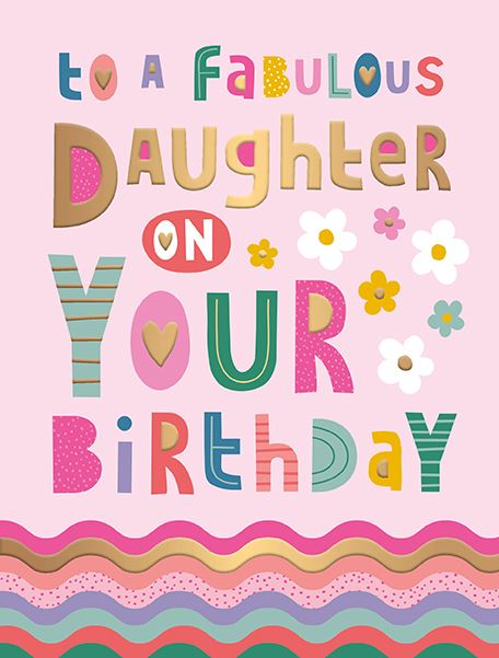 Words N Wishes Daughter Birthday Card