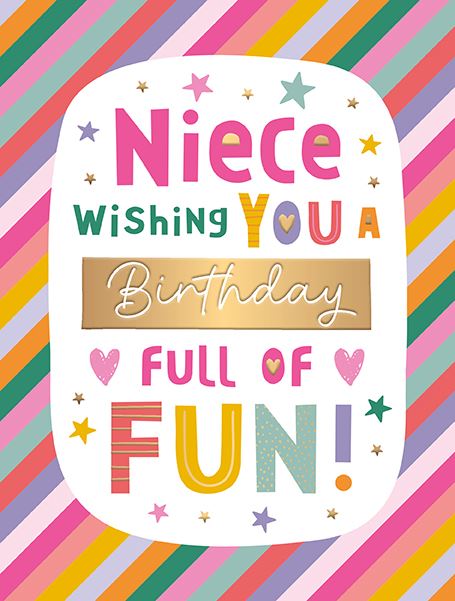 Words N Wishes Niece Birthday Card