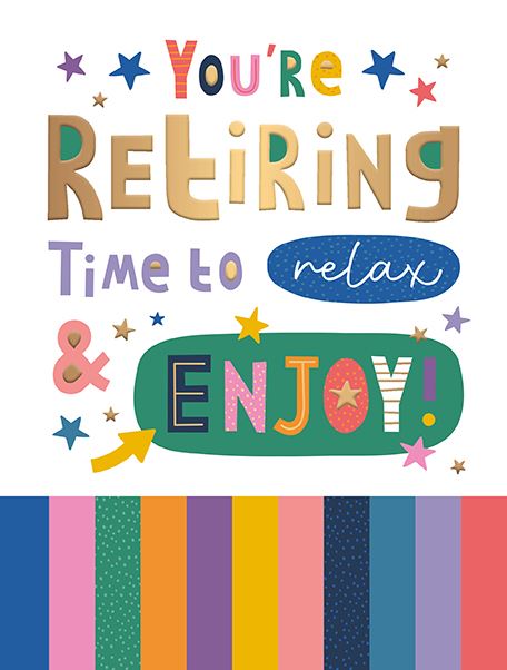 Words N Wishes Retiring Card