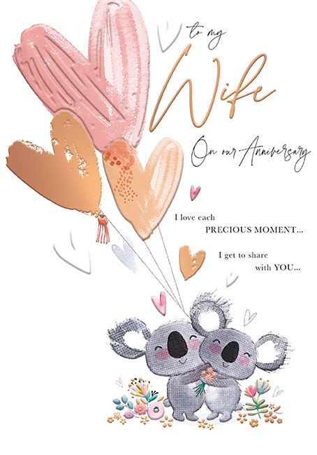 Words N Wishes Wife Anniversary Card