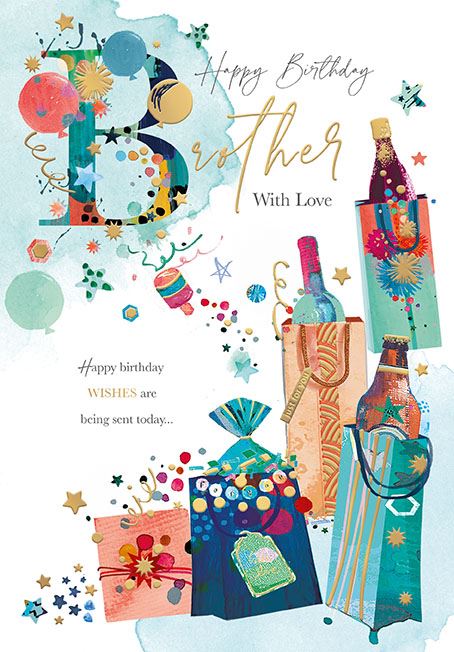 Words N Wishes Brother Birthday Card*