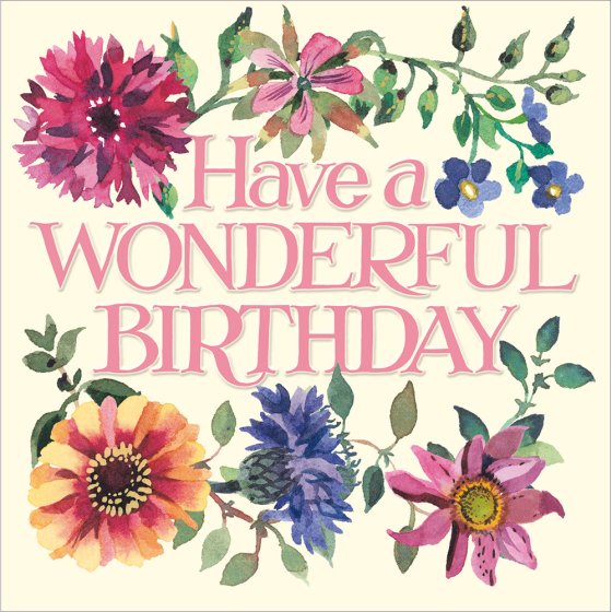 Woodmansterne Emma Bridgewater Birthday Flowers Birthday Card*