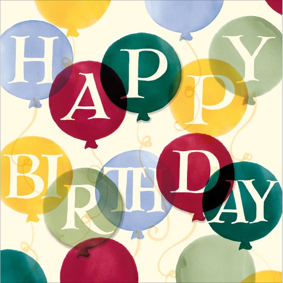Woodmansterne Emma Bridgewater Birthday Balloons Birthday Card*