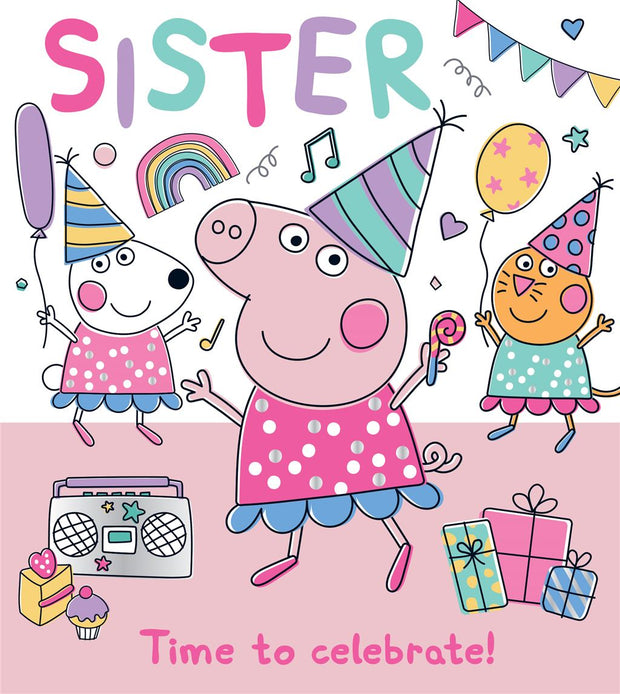 Peppa Pig Sister Birthday Card*