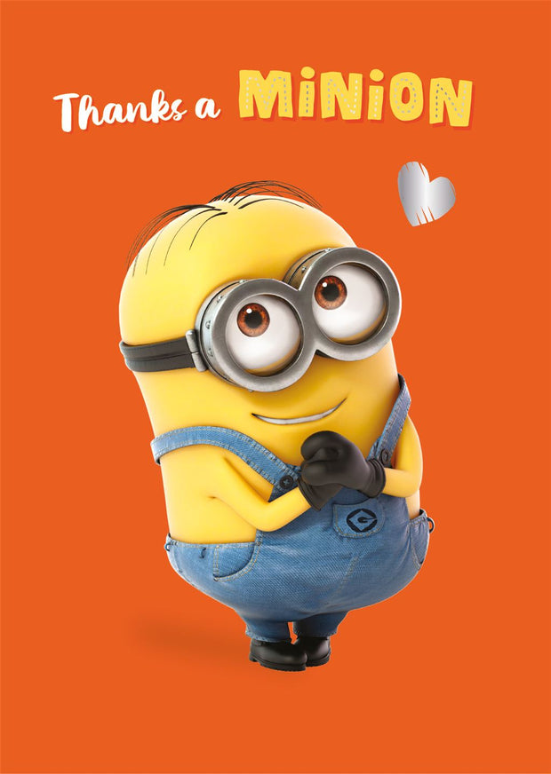 Words N Wishes Minion Thank You Card