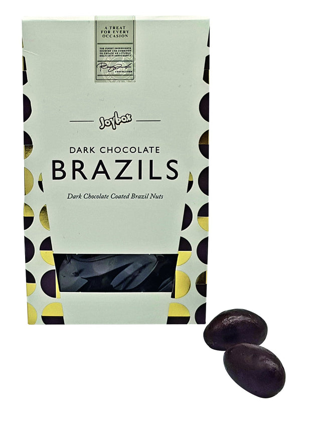 Joybox Brazil Nuts Coated in Dark Chocolate in carton 150g