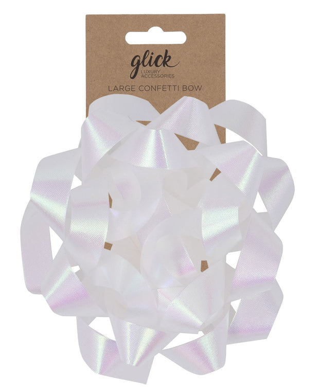 Glick White Large Confetti Bow*
