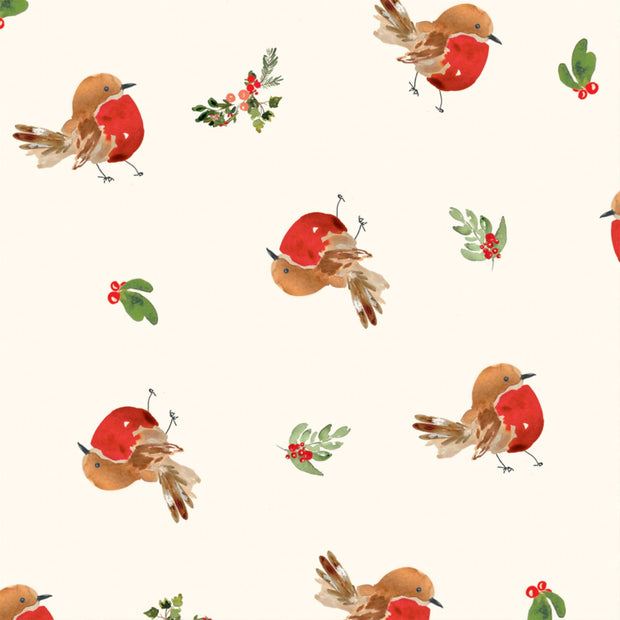 Glick Christmas Resplendent Robin Napkins 20pk*