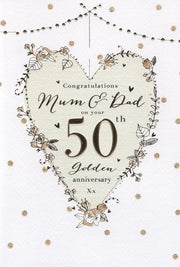 ICG Mum & Dad Golden Anniversary Card*