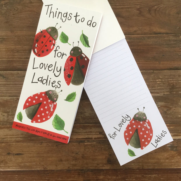 Alex Clark Ladybirds Magnetic To Do List