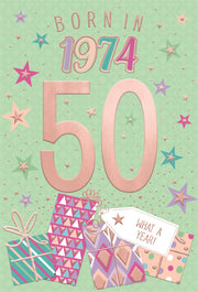 ICG 50th Birthday in 2024 Card