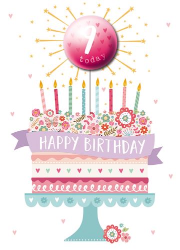 Paper House 9th Birthday Card*