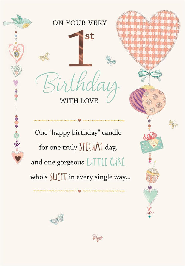 Hallmark 1st Birthday Card*