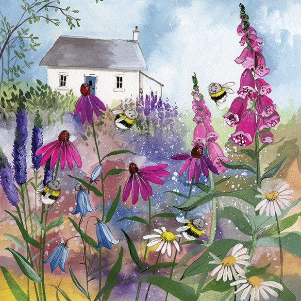 Alex Clark Bee Garden blank card*