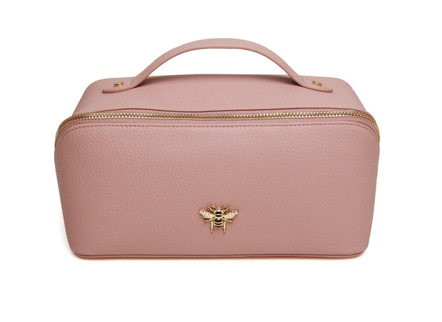 Alice Wheeler Pink Make Up Mini Train Case