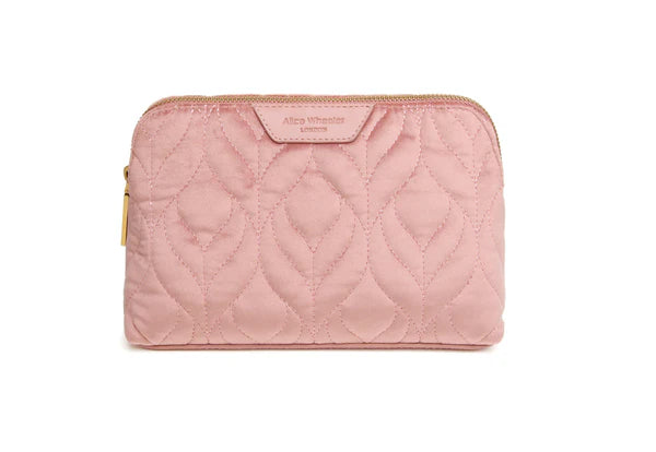 Alice Wheeler Pink Velvet Make Up Bag**