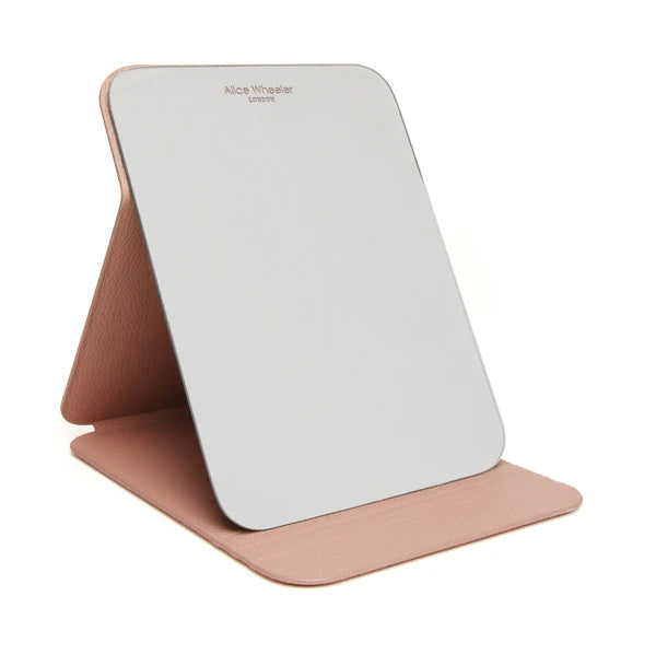 Alice Wheeler Folding Travel Mirror Pink