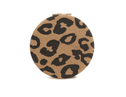 Alice Wheeler Dark Leopard Print - Round Mirror compact**