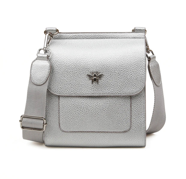 Alice Wheeler Silver Bloomsbury Cross Body Bag