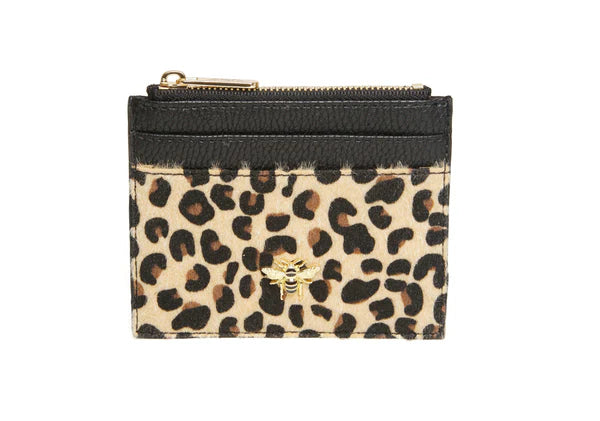 Alice Wheeler Leopard Barbican Card/Coin Purse**