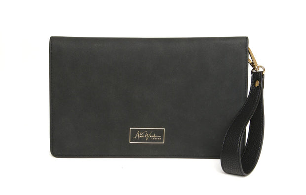 Alice Wheeler Black Chelsea Clutch Handbag