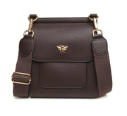 Alice Wheeler Chocolate Bloomsbury Cross Body Bag**