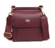 Alice Wheeler Berry Bloomsbury Cross Body Bag**