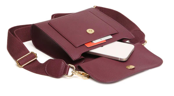 Alice Wheeler Berry Bloomsbury Cross Body Bag**