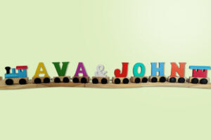Ryan Town Coloured Wooden Alphabet Figures
