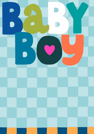 Paper Salad Baby Boy Card